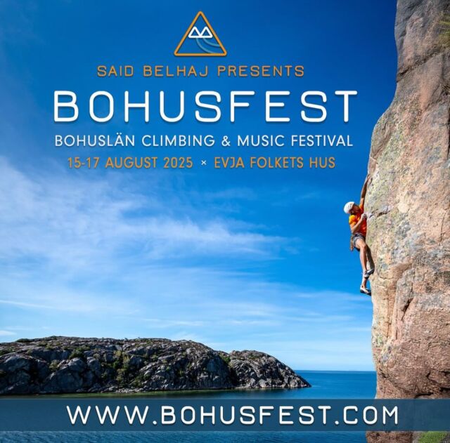 I år är det 5-årsjubileum för Bohusfest, tack till @said_belhaj för att du drog igång festen! Boka redan nu på www.bohusfest.com så ses vi i augusti! 🥳🧗🏻🧗🏼‍♀️🧗🏻‍♂️ #granitbiten